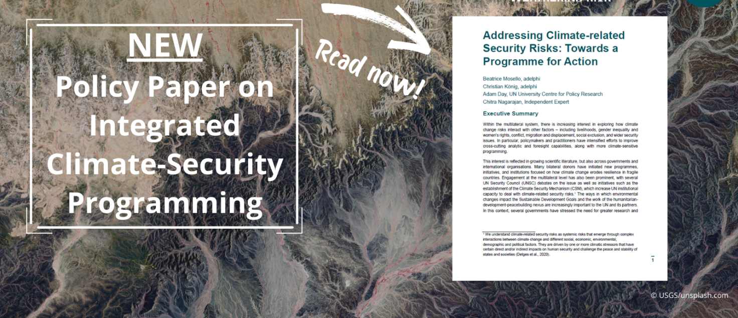 Addressing Climate Related Security Risks Towards A Programme For